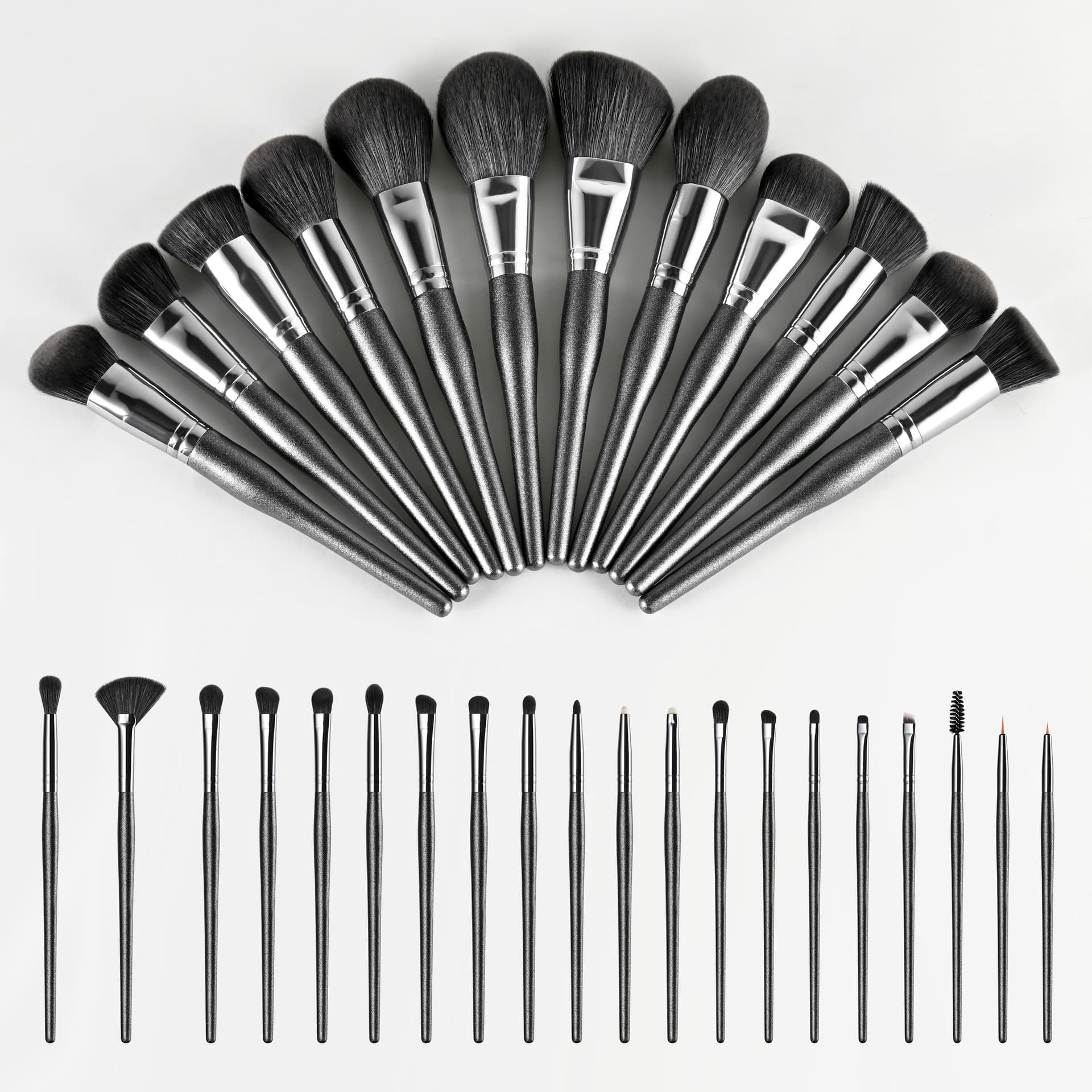 New Black Makeup Brush Set: Powder, Blush, Eyeshadow, Concealer, Foundation Brushes Full Set Cangzhou Brushes