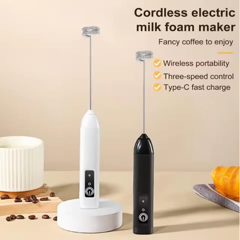 Household Electric Mini Egg Beater Milk Frother Handheld Egg Milk Coffee Stirrer Milk Frother