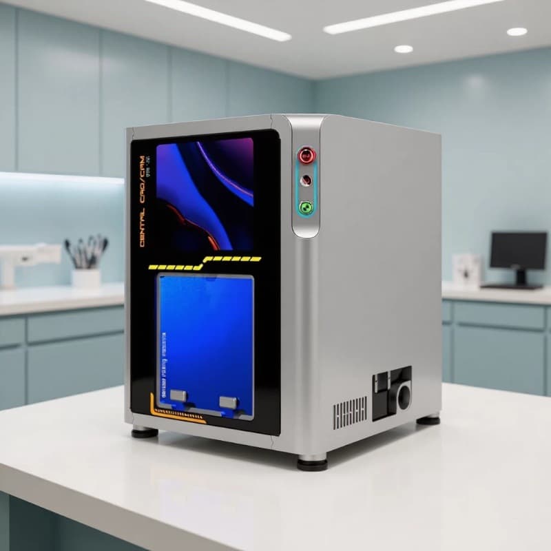 Dental 5-Axis Milling Machine, Chairside Zirconia and Glass Ceramic Engraving and Milling Machine