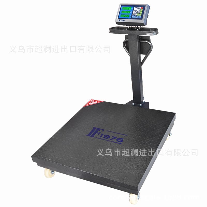 Commercial Electronic Platform Scale 1 Ton Industrial Factory Workshop Supermarket Electronic Scale Household Electronic Scale Swivel Caster Export