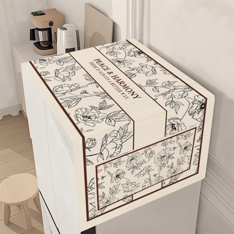 Universal Refrigerator Cover Dust-Proof Cloth for Single and Double Door Fridges, Storage Protective Cover, Washing Machine Cover