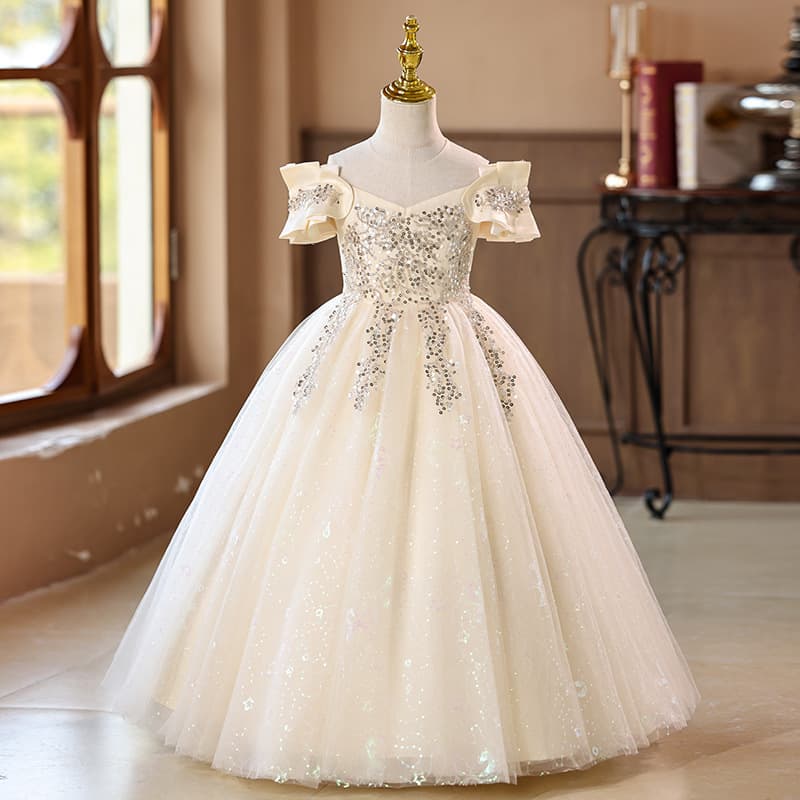 Western Halloween Girls Dress Cross-border New Children's Tulle Puffy Skirt Cosplay Holiday Performance Costume