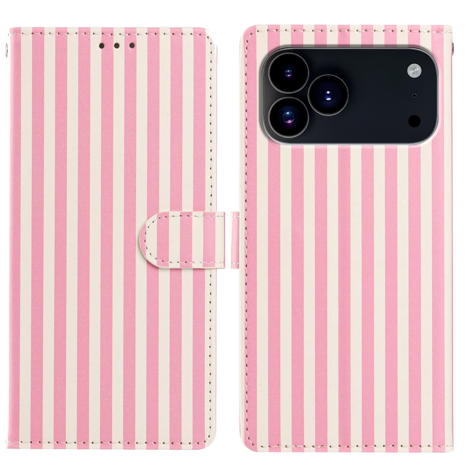 Suitable for Google 11Pro leather case Samsung A27 two-color stripe card wallet protective case ZTE Blade A52