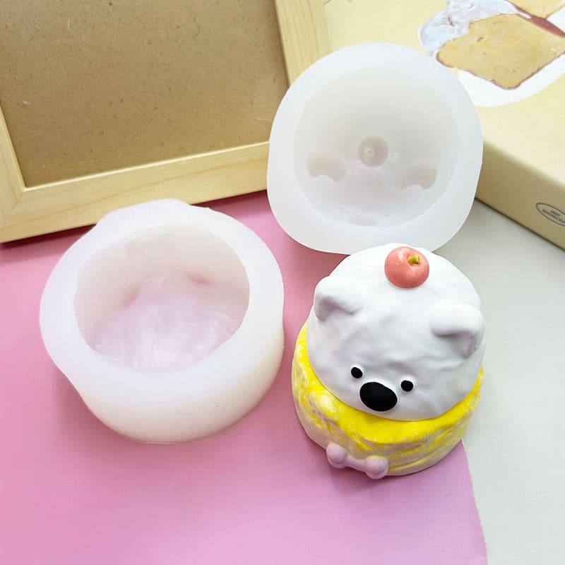 West Highland Cake Squeeze Toy Silicone Mold Cake Decoration Baking Tool Wax Bottle Candy Aromatherapy Plaster Candle Mold