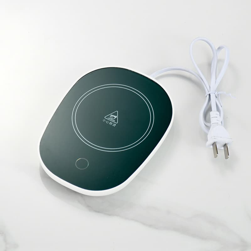 USB Port 55-Degree Thermostatic Cup Coaster Gift Box, Intelligent Weight-Adjustable Temperature Sensing Automatic Heating Base