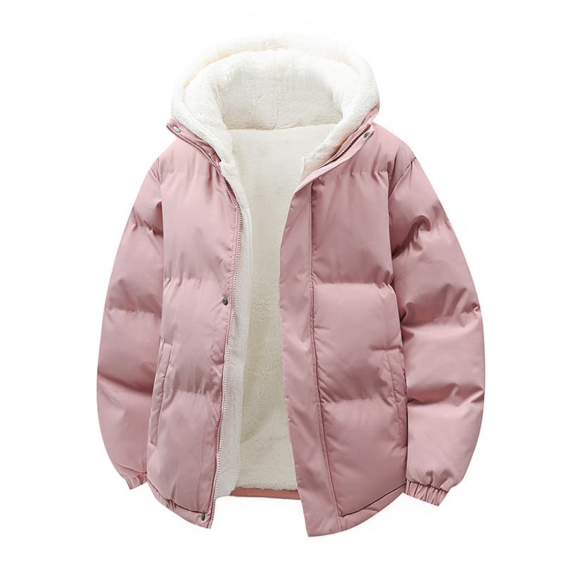 Cross-border Thickened Padded Jacket Fleece Bread Jacket Stand Collar Fake Two-piece 2026 Winter New Cotton Coat Trendy Padded Jacket Men