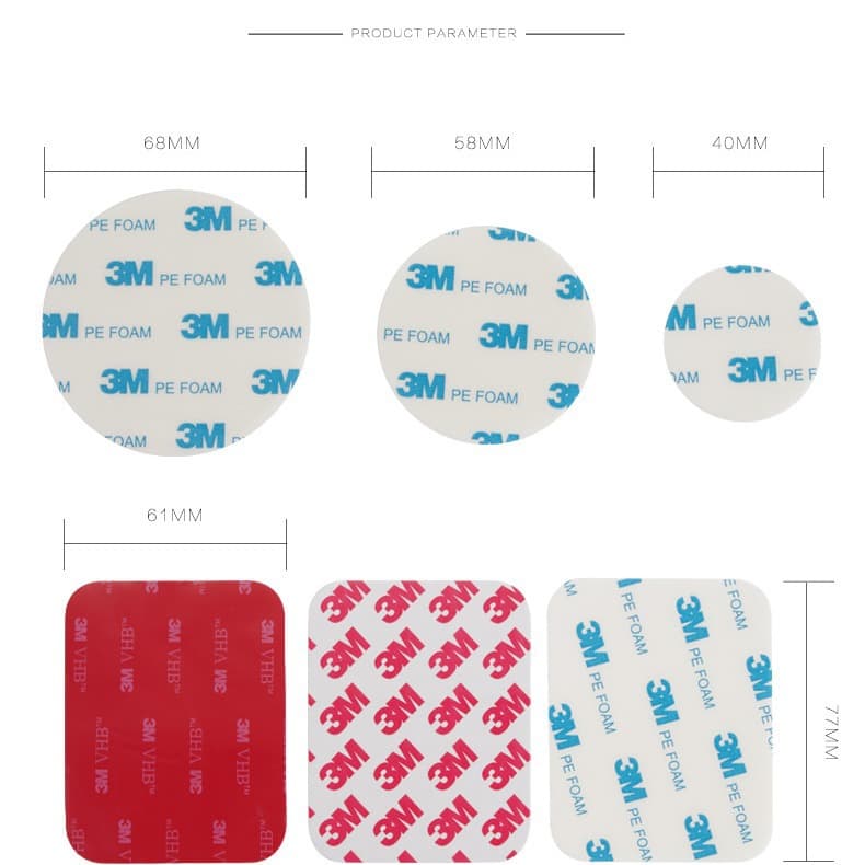 3m Strong Ultra-Thin Round Traceless Foam Sponge Double-Sided Tape Waterproof Transparent VHB Acrylic Nano Double-Sided Tape