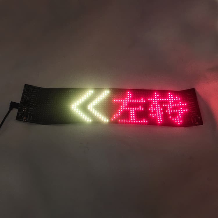 Car LED Flexible Display APP Bluetooth Smart Car Sticker Advertising Screen Demon Eye Pixel Soft Screen