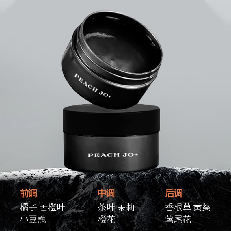 PEACH JO+ Men's Cologne Scented Hair Wax Clay Paste Pomade Matte Natural Styling for Men
