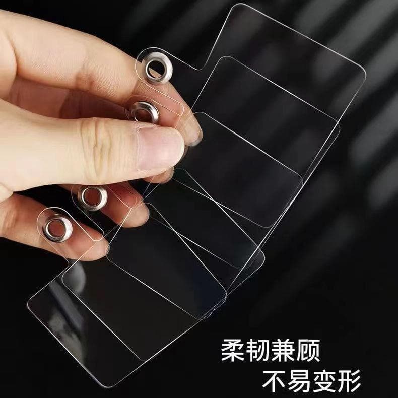 Phone Lanyard Fixing Card, Transparent and Sturdy, Universal Back Clip, Detachable Patch, Anti-Loss