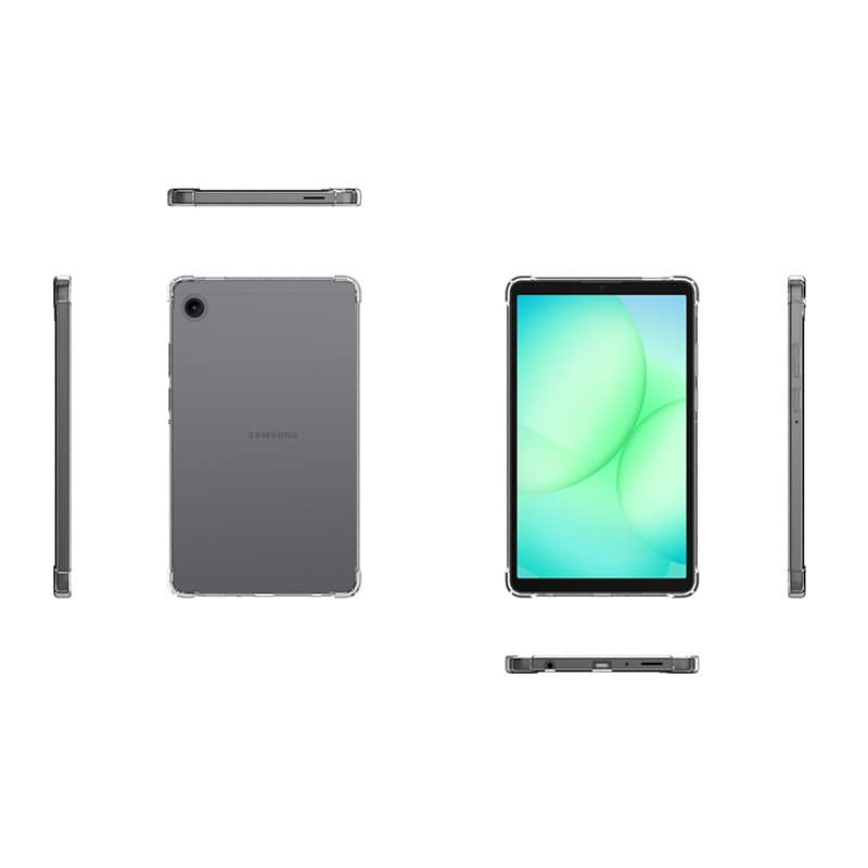 Case for 2026 Samsung Galaxy Tab A11 A11 Plus X230 X133, Four-Corner Airbag Shockproof Clear Cover