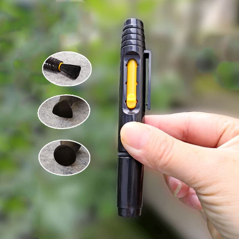 Camera Lens Pen, Filter Cleaning Pen, Three-Headed Telescopic Lens Cleaning Brush with Logo Printing Option