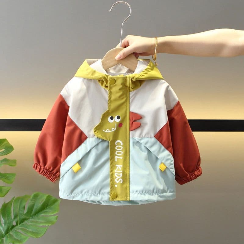 Boys' Jacket Spring and Autumn 2025 New Stylish Children's Hooded Clothing Toddler Boys' Top Trendy