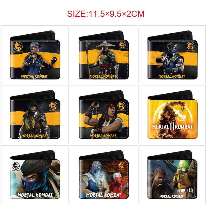 Cross-Border E-Commerce Hot-Selling Mortal Kombat Merchandise Short Folding Wallet In Stock Wholesale