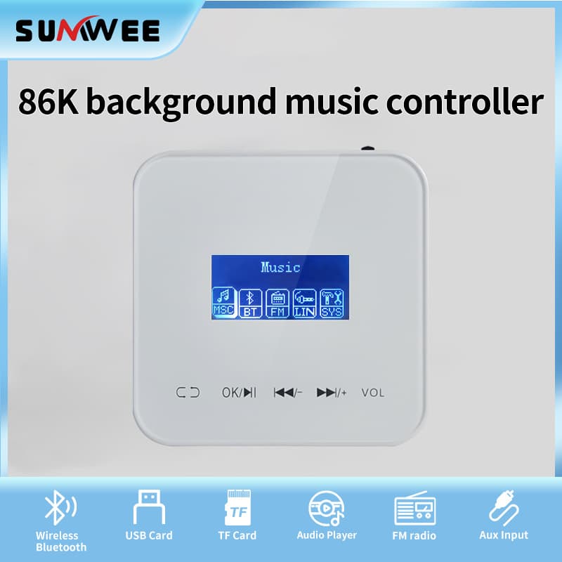 Smart Background Music Host 86-Type Home Music Controller Bluetooth Player Audio Smart Home