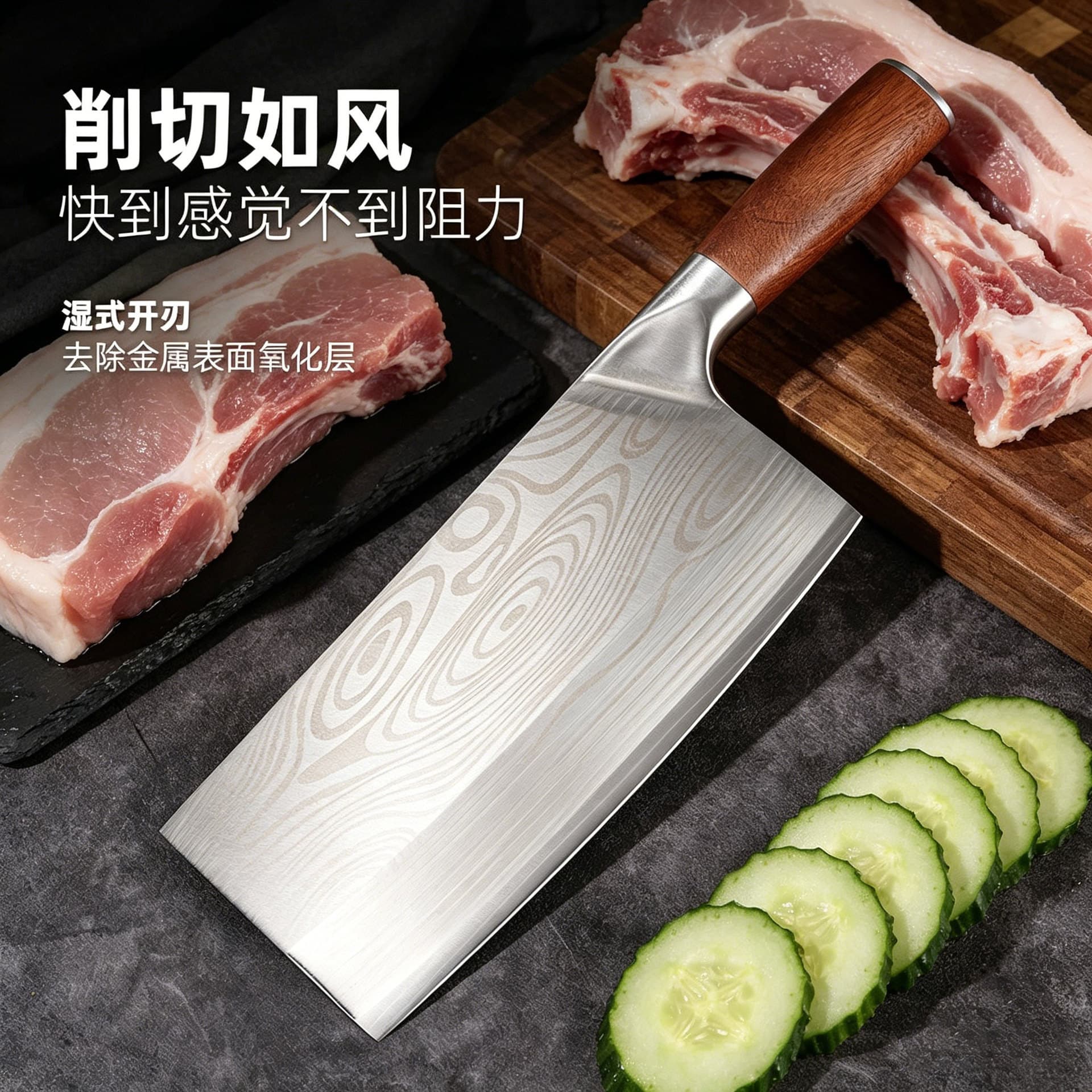 Household stainless steel kitchen knife ultra-fast sharp Damascus chopping knife chef slicing knife kitchen bone chopping knife