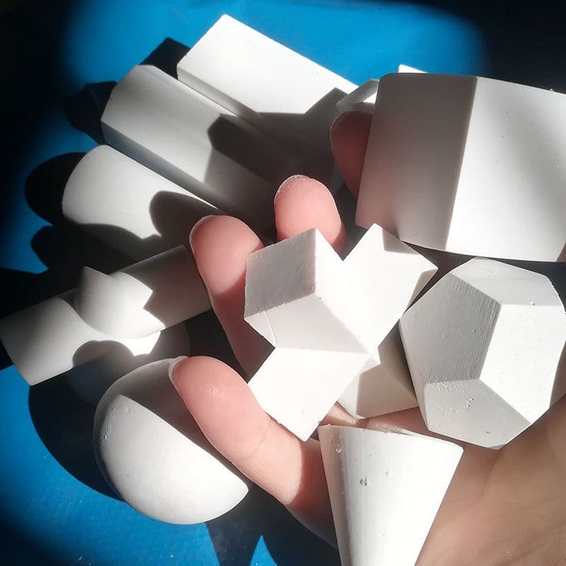 10-Piece Set of Miniature Plaster Figurines for Art Students - Sketching Plaster Models