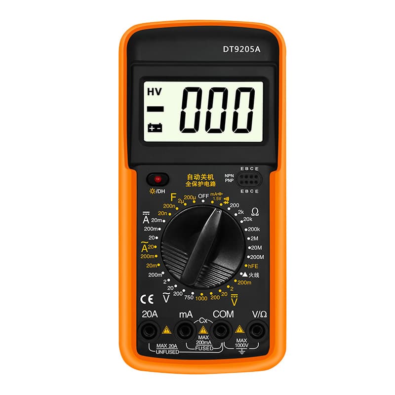 Factory Direct DT9205A Digital Display Current Voltage Meter Multifunctional Multimeter Pocket Smart Digital Multimeter