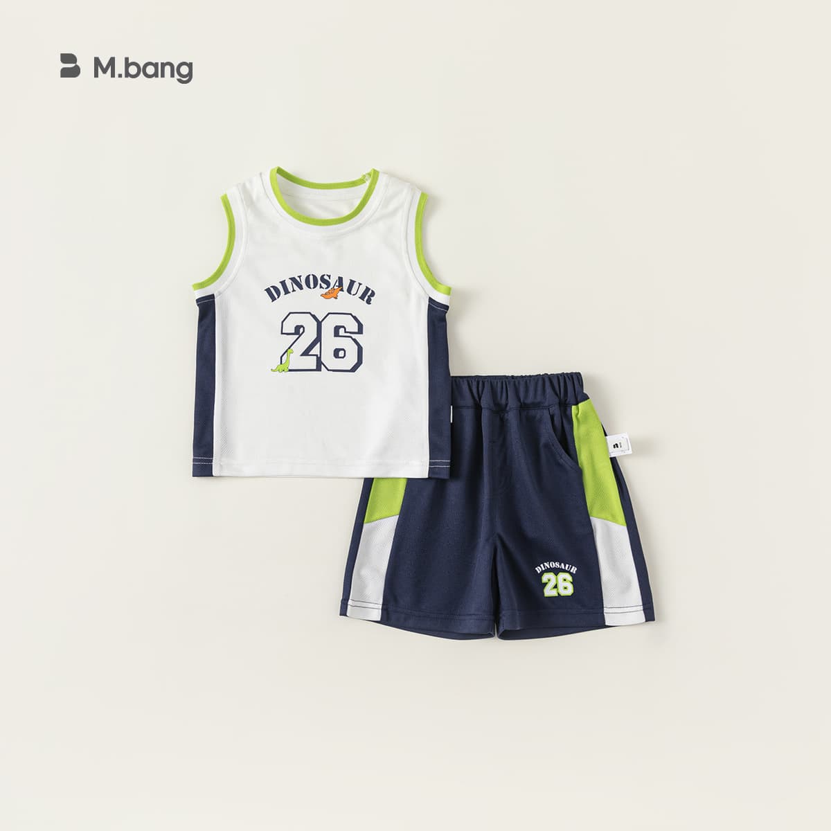 Yibao Kids Boys' Sports Two-Piece Set Summer Children's Basketball Uniform Kids Baby Boy Sleeveless Vest Suit