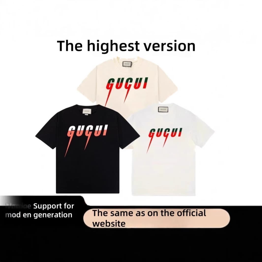 The correct 300g lightning print luxury vintage T-shirt
