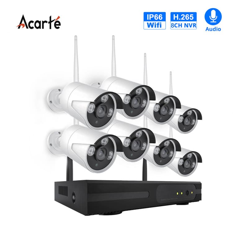 Acarte 8CH Wireless CCTV CameraSystem 8-channel wireless surveillance camera set