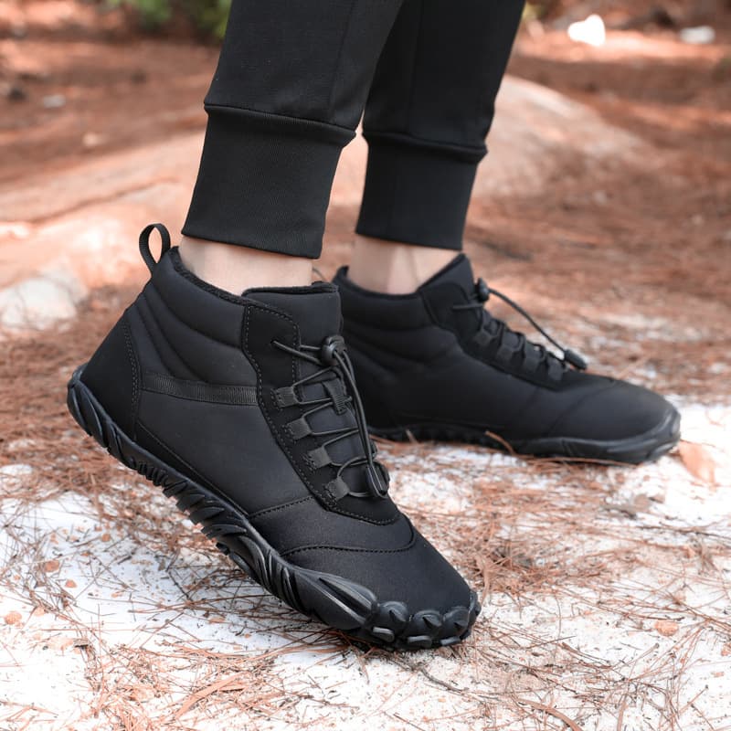 Factory Direct Cross-Border 2024 Winter Plush Waterproof Snow Boots Warm Breathable Couples High-Top Casual Cotton Shoes
