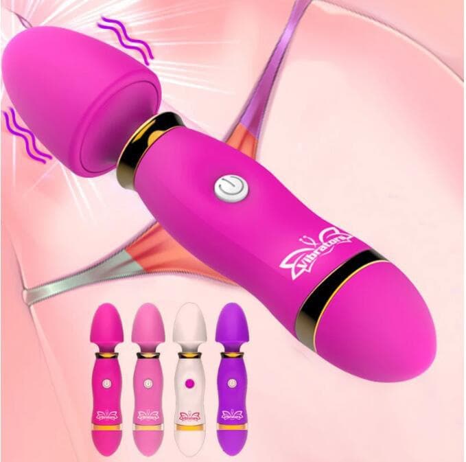 New High-Frequency Mini AV Wand 12-Frequency Vibration Female Masturbation Device Massage Wand Adult Sex Toy Wholesale