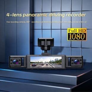 【Cross-border】Four-Lens HD Dash Cam 1080P Front, Left, Right, and Rear with Reverse Image