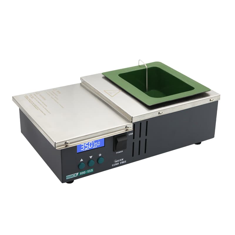 QUICK 100-15S Lead-Free Soldering Pot 100-4C Constant Temperature Small Soldering Pot 100-6CA High Temperature Industrial Soldering Pot