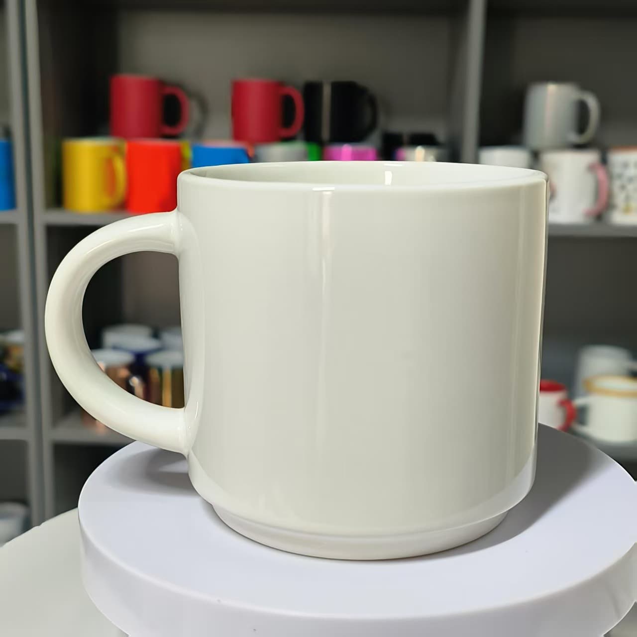 Manufacturer customized small diameter ceramic coffee mug logo advertising cup ceramic cup coffee cup cup wholesale