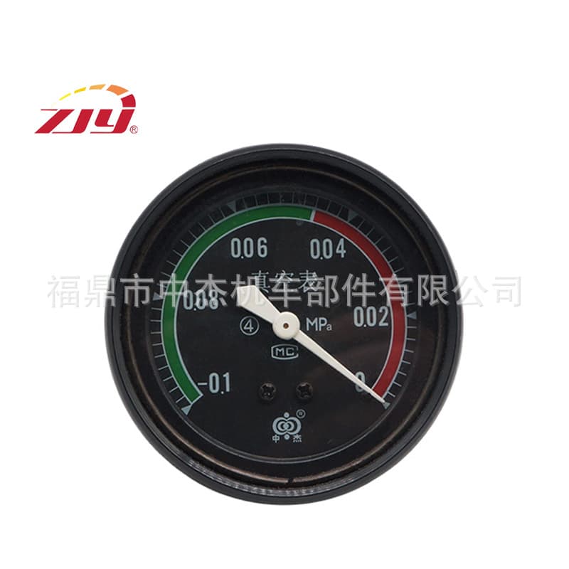 ZJY Zhongjie Instrument 80mm Mounting Hole Vacuum Pressure Gauge Vacuum Gauge