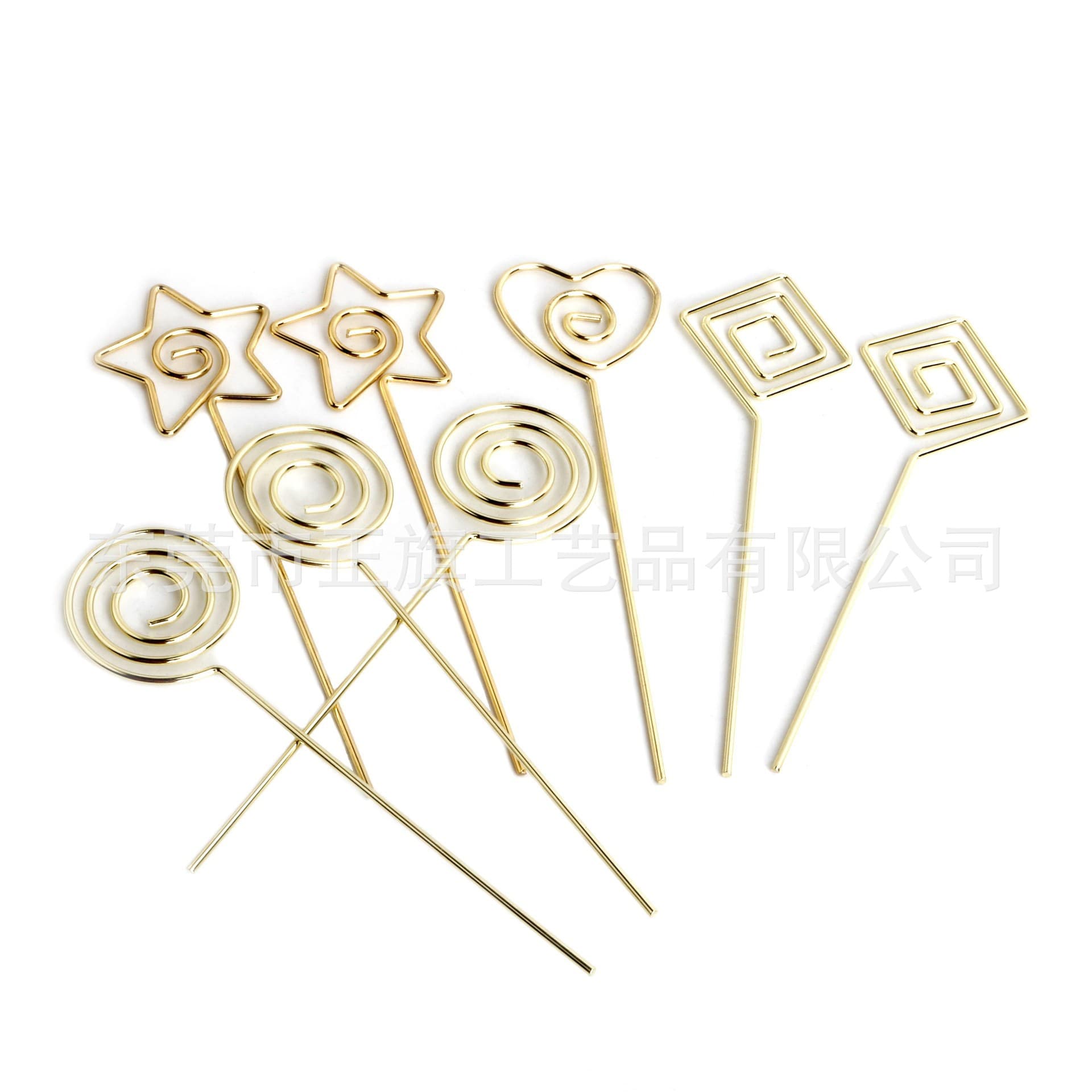Stall supply, Zhengqi factory five styles of 110mm memo clips, DIY accessories, message clips, metal note holders.