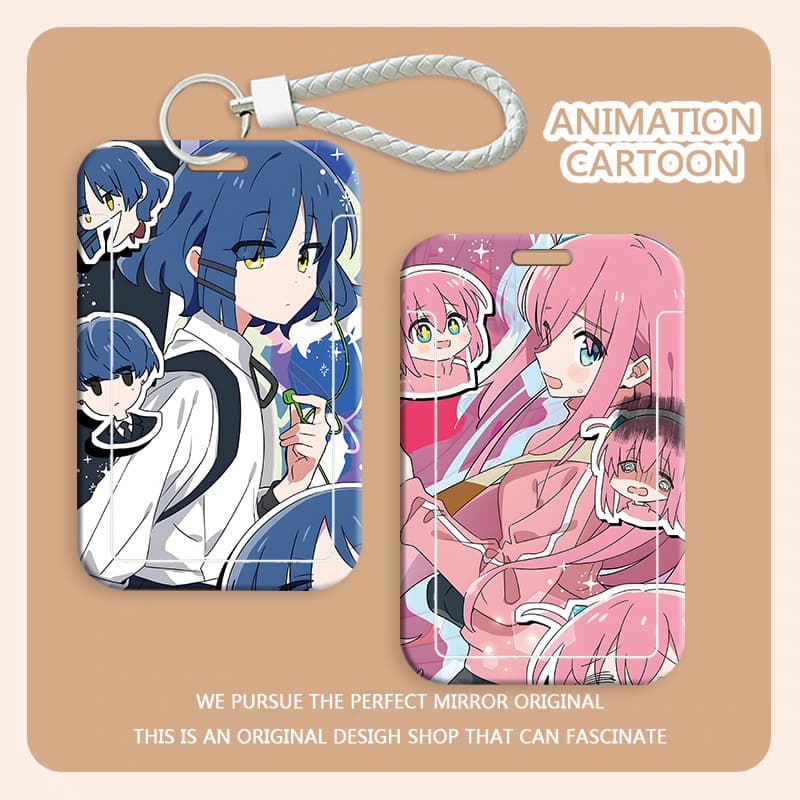 Anime Student Card Holder Lonely Rock Campus Card Ins Style Meal Card Holder Bus Card Subway Access Card Protective Case