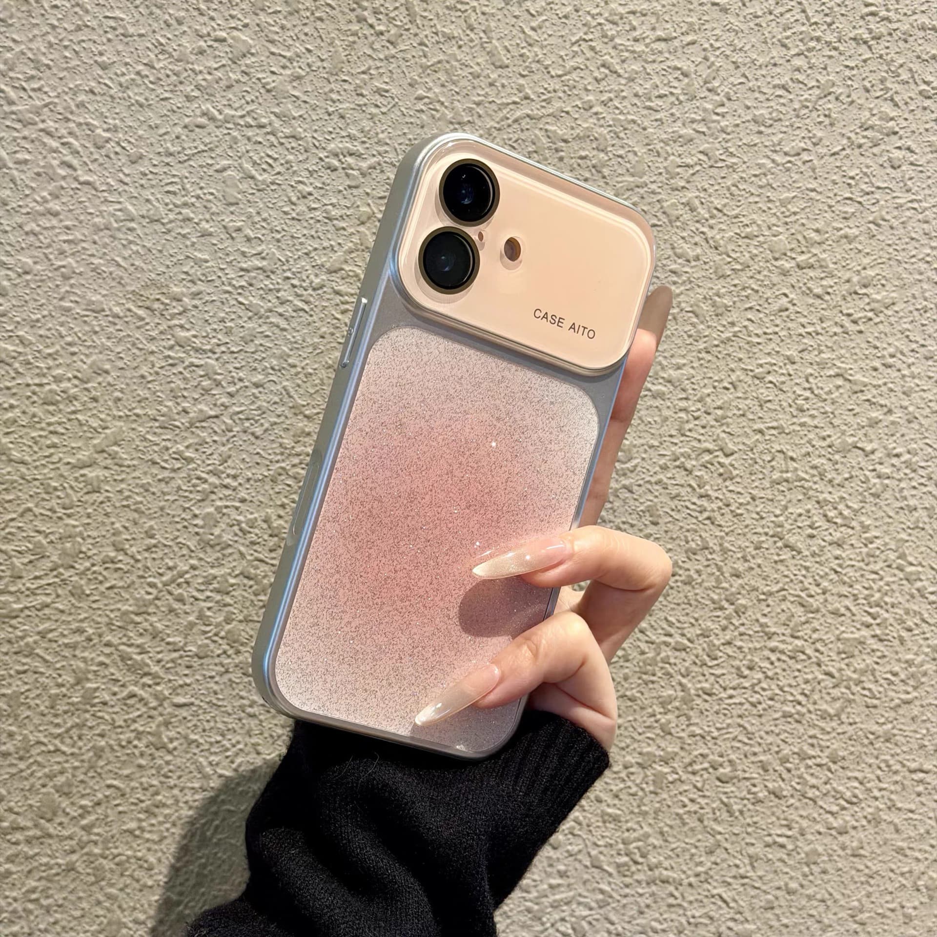 Pastel Pink Ombre Glitter For Apple iPhone 17 Pro Max Phone Case iPhone 16 Pro Premium New 15