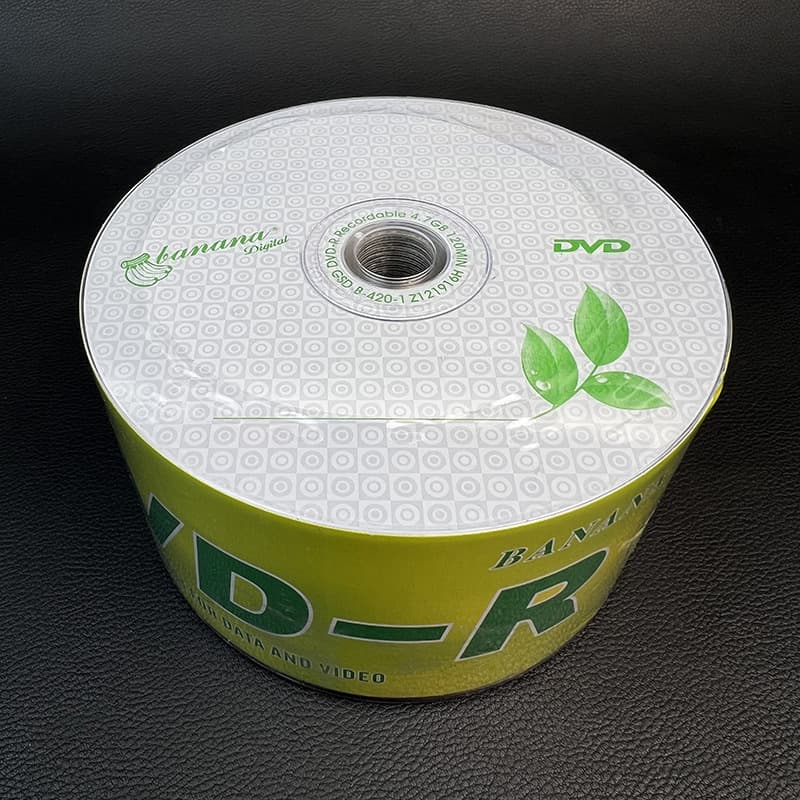Banana Disc Blank DVD Disc Blank Disc Large Capacity DVD+R Burn Disc 4.7GB Video Burn Disc