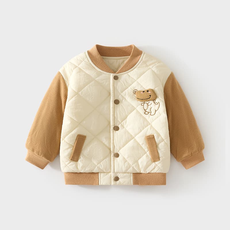 Thick, padded cotton-padded jacket for babies, boys and girls, warm outerwear, 120g, infant and children's autumn and winter coat.