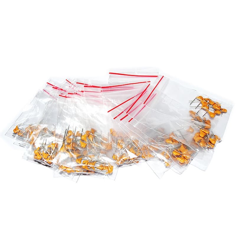 Monolithic Ceramic Capacitor Kit Component Assortment Pitch 5.08mm Capacitance 10PF-10UF 23 Types 10 Each