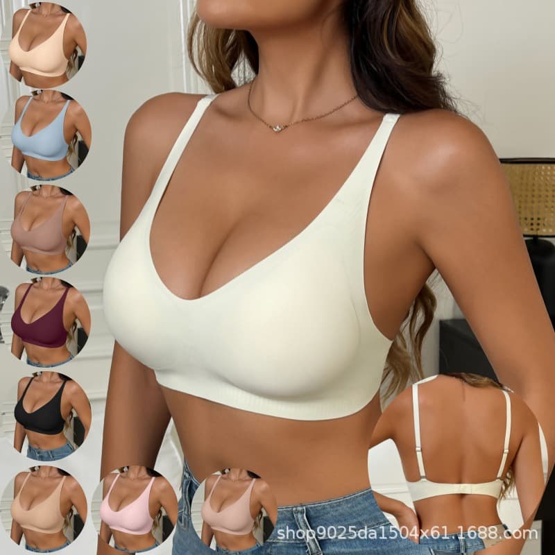 Plus Size Seamless Bra Wireless Push Up Lifting Women's Bra Cross-border New Hot Style