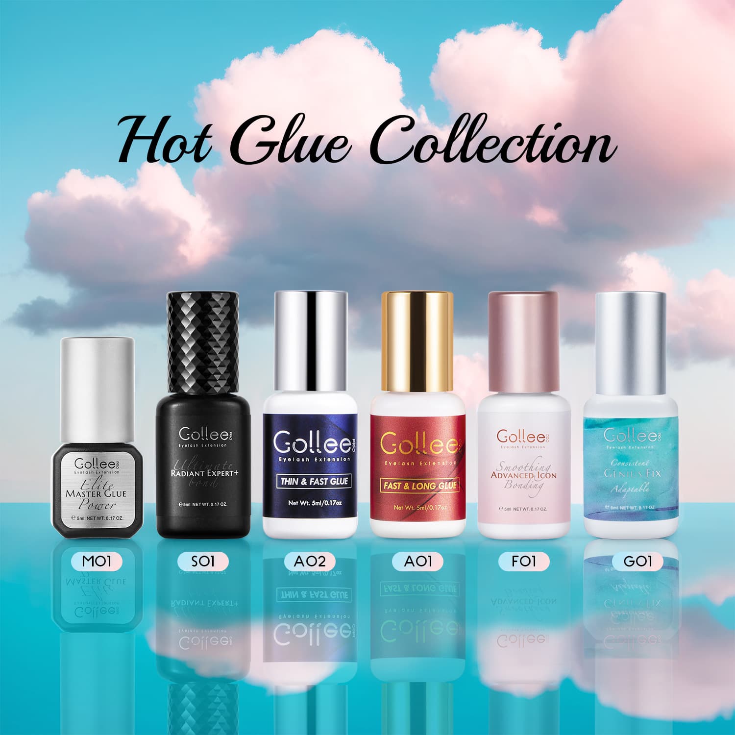 gollee carefully selects European and American eyelash glue, beautiful eyelash glue, lasting 60 days, grafting glue, cross-border eyelash glue
