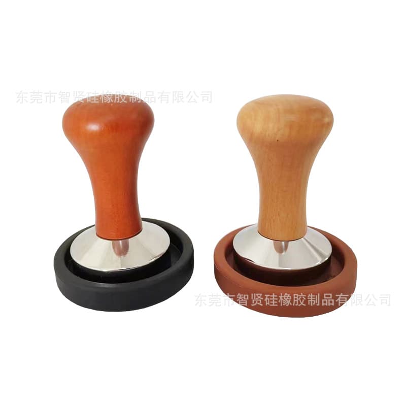 Food-grade Silicone Round Pad For Coffee Powder Hammer Corner Filling Pressure Pad Powder Press Machine Kitchen Utensils Set