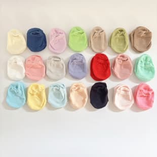 Baby Anti-Slip Floor Socks, Ins Style Plain Short Socks, Thin Solid Color Infant Socks, Crawling Anti-Slip Floor Socks