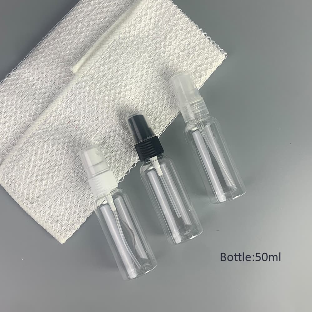 30ml/50ml/60ml/80ml/100ml factory direct spray bottle, alcohol bottle, PET bottle, travel refill bottle.