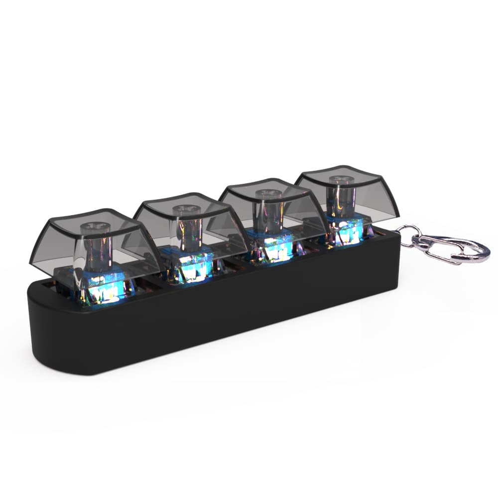 4-key tester, fashionable pendant, mechanical keyboard experiencer, decompression toy