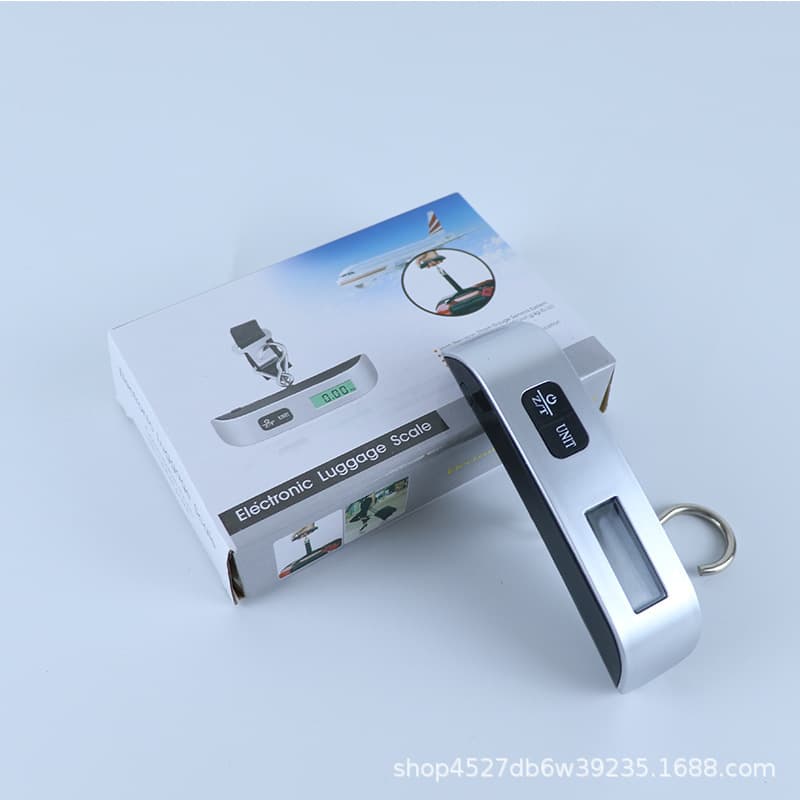 OCS-13 Portable Electronic Luggage Scale, Handheld Digital Hanging Scale with Hook, Package Scale, 50KG Mini Spring Hanging Scale