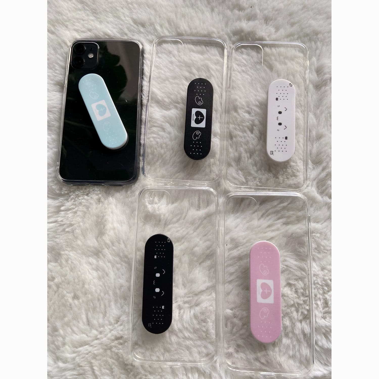 Creative Love Tag Sliding Band-Aid Stand Phone Case Sticker Female Cute Lazy Desktop Phone Stand