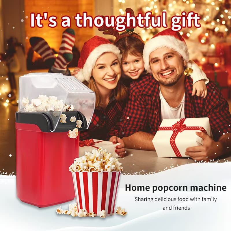 Automatic Mini Popcorn Maker Small Home Use Children's Popcorn Machine Cross-Border Snack Entertainment Kitchen Appliance