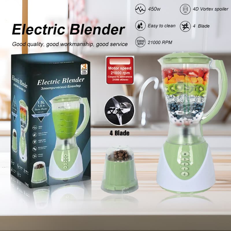 Food Processor Cross-Border 2-in-1 Coffee Bean Grinder Multi-Function Home Baby Food Maker Blender Juicer