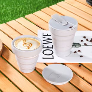 Silicone Coffee Cup Direct Drinking Cup Outdoor Camping Mouthwash Drinking Cup Business Trip Travel Silicone Cup Retractable Coffee Cup