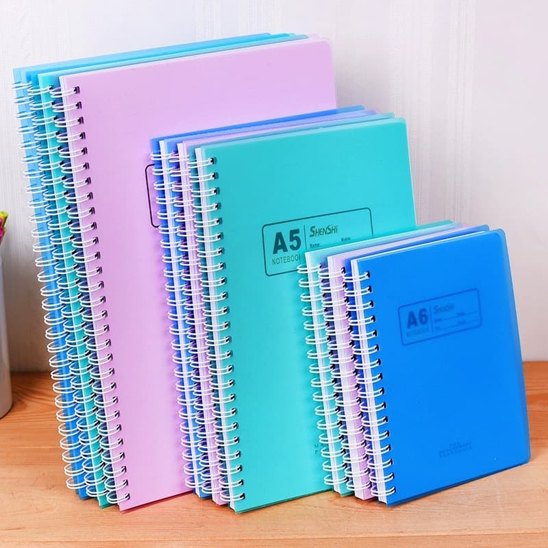 Shenshi 63 Series Coil Notebook A4 Exercise Book B5 Notebook A5 PP Cover Notepad A7 Portable Pocket Notebook