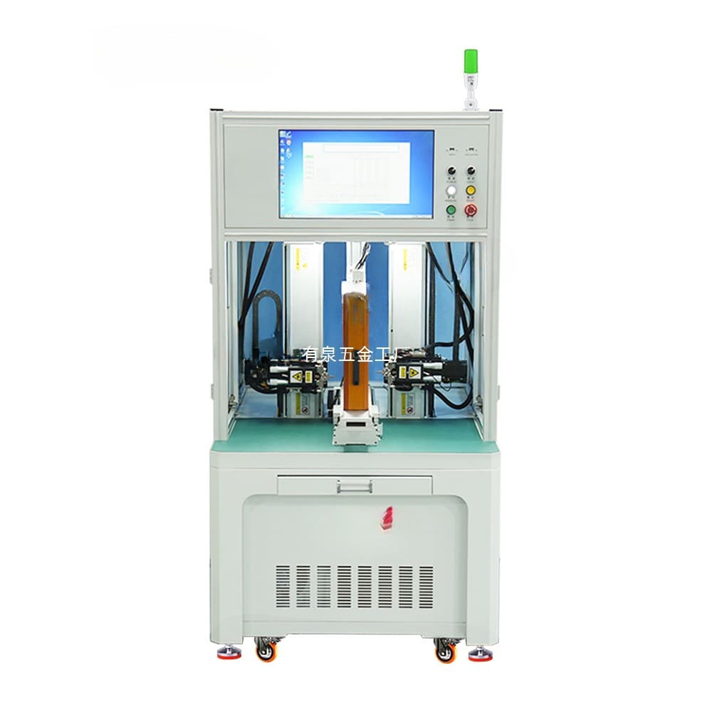 Fully Automatic Double-Sided Lithium Battery Spot Welding Machine Dual-Head 18650 High-Power DC Pneumatic Resistance Welding Equipment